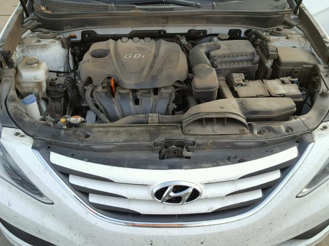 5NPEB4AC9EH927279 - 2014 HYUNDAI SONATA GLS WHITE photo 7