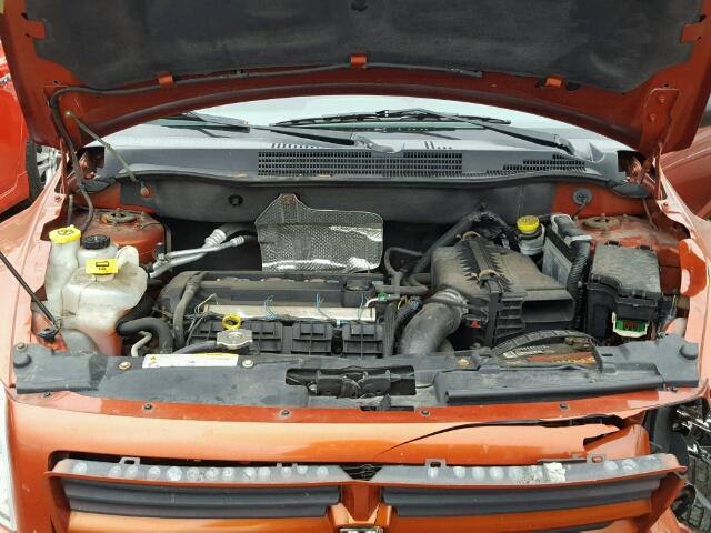 1B3HB28C57D154800 - 2007 DODGE CALIBER ORANGE photo 7