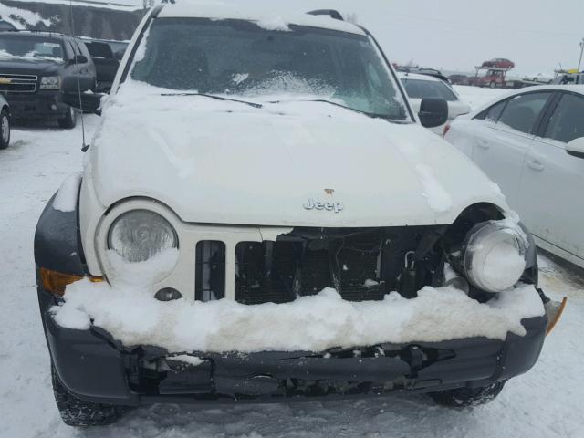 1J4GL48K37W657458 - 2007 JEEP LIBERTY SP WHITE photo 9