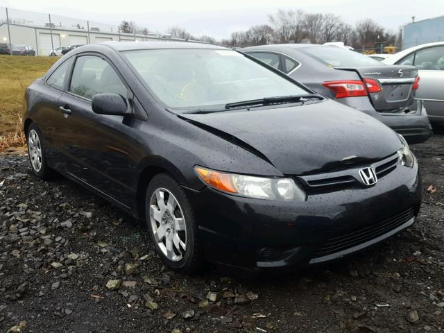 2HGFG12676H560424 - 2006 HONDA CIVIC LX BLACK photo 1