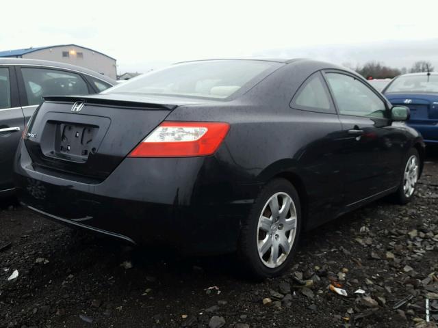 2HGFG12676H560424 - 2006 HONDA CIVIC LX BLACK photo 4