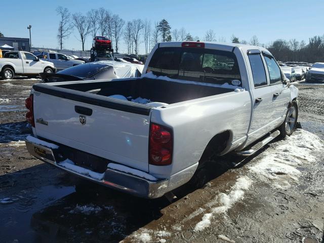 1D7HA18268S610342 - 2008 DODGE RAM 1500 S WHITE photo 4