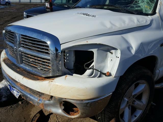 1D7HA18268S610342 - 2008 DODGE RAM 1500 S WHITE photo 9