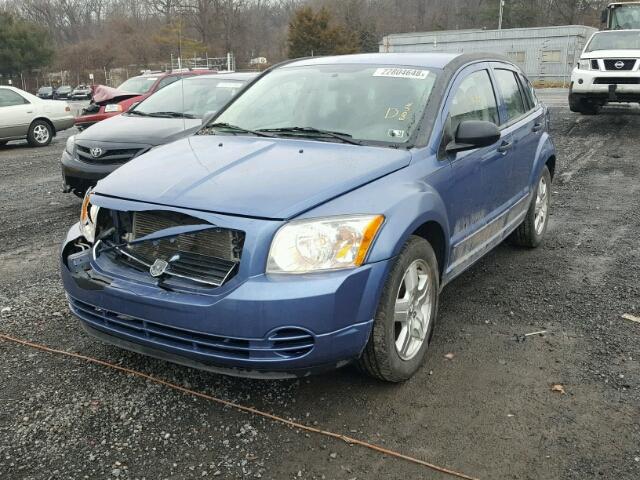 1B3HB48B47D152183 - 2007 DODGE CALIBER SX BLUE photo 2