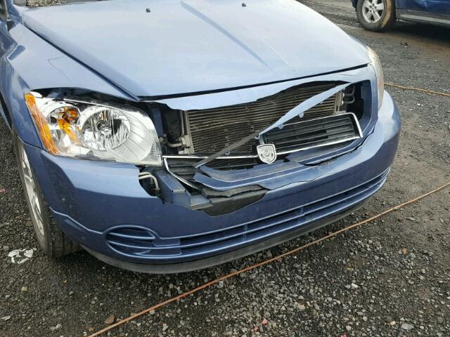 1B3HB48B47D152183 - 2007 DODGE CALIBER SX BLUE photo 9