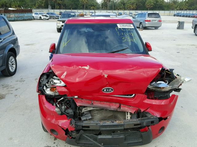 KNDJT2A22A7053069 - 2010 KIA SOUL + RED photo 9