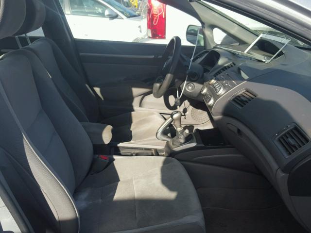 19XFA15899E012230 - 2009 HONDA CIVIC EX SILVER photo 5