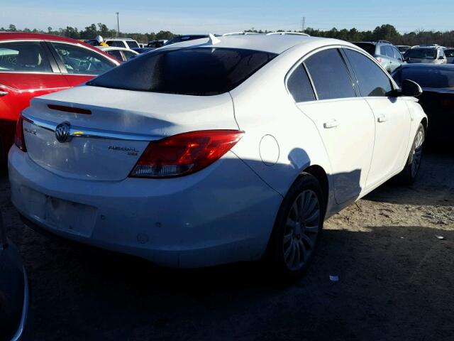 W04GT5GC7B1023818 - 2011 BUICK REGAL CXL WHITE photo 4