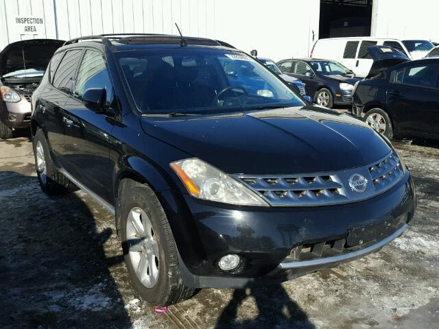 JN8AZ08WX7W659041 - 2007 NISSAN MURANO SL BLACK photo 1