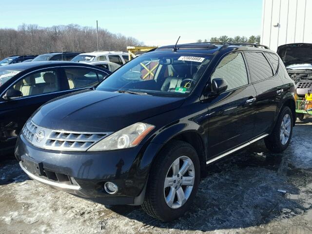 JN8AZ08WX7W659041 - 2007 NISSAN MURANO SL BLACK photo 2