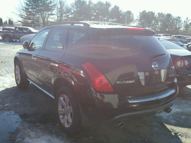 JN8AZ08WX7W659041 - 2007 NISSAN MURANO SL BLACK photo 3