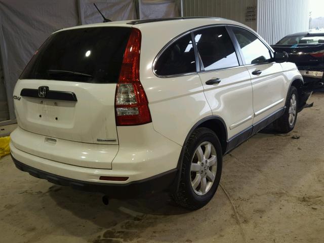 JHLRE3H45BC011100 - 2011 HONDA CR-V SE WHITE photo 4