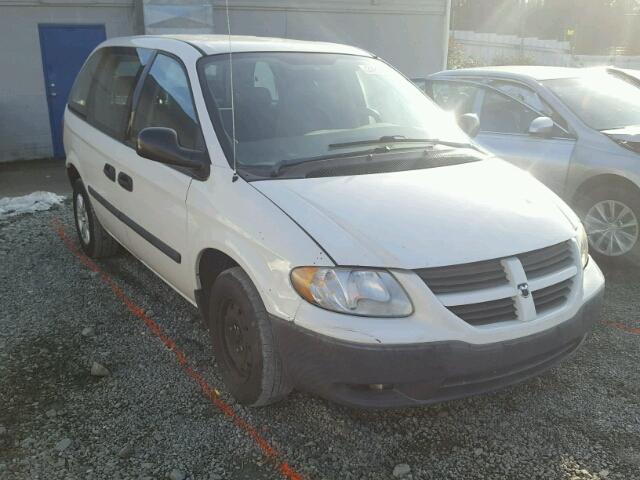 1D4GP25B05B351358 - 2005 DODGE CARAVAN SE WHITE photo 1