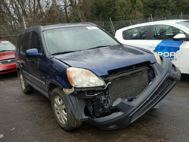 SHSRD78805U302095 - 2005 HONDA CR-V EX BLUE photo 1