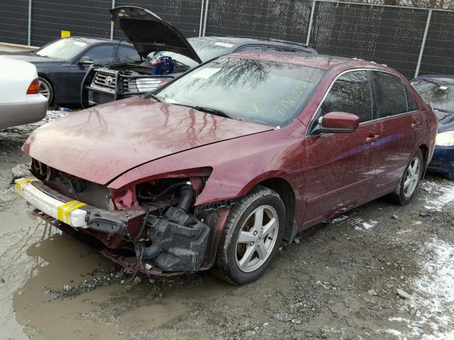 1HGCM56875A017926 - 2005 HONDA ACCORD EX RED photo 2