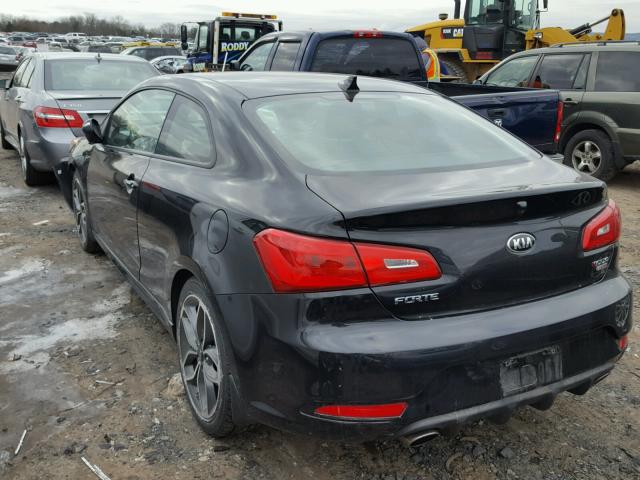 KNAFZ6A32E5228603 - 2014 KIA FORTE SX BLACK photo 3