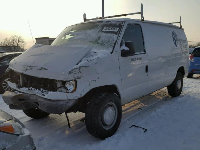 1FTNE24W76HB34855 - 2006 FORD ECONOLINE WHITE photo 2