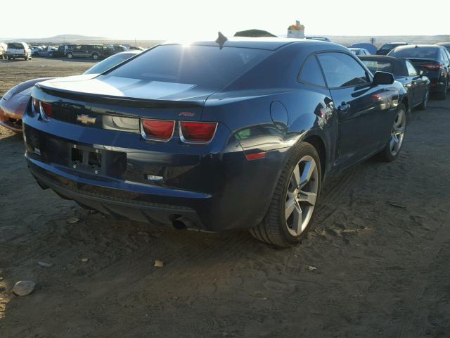 2G1FF1EDXB9116138 - 2011 CHEVROLET CAMARO LT BLUE photo 4