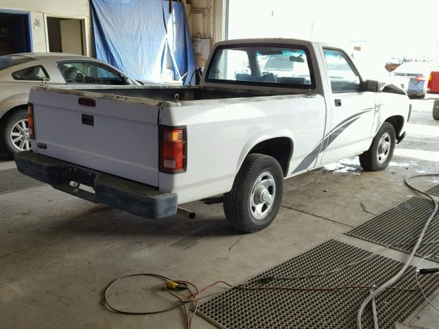 1B7FL26G1SW914906 - 1995 DODGE DAKOTA WHITE photo 4