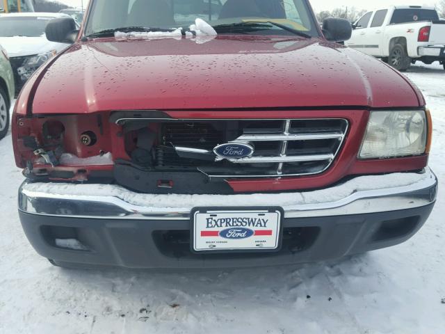 1FTYR14V11PB57632 - 2001 FORD RANGER SUP RED photo 9