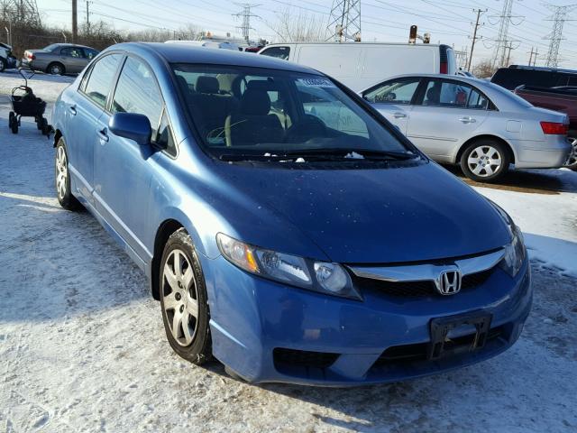 2HGFA1F56AH563956 - 2010 HONDA CIVIC LX BLUE photo 1