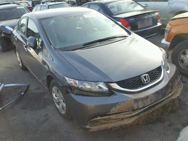 19XFB2E59DE064488 - 2013 HONDA CIVIC LX GRAY photo 1