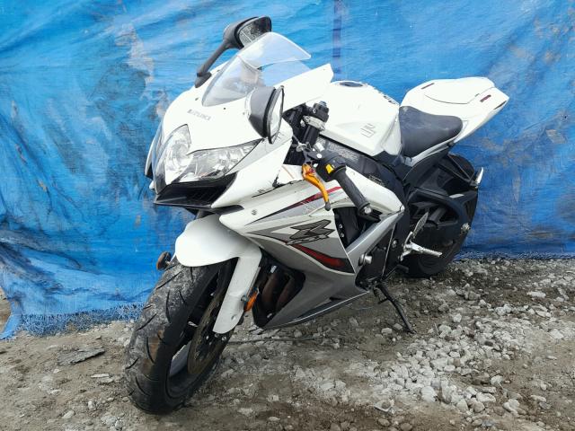 JS1GR7LA592103833 - 2009 SUZUKI GSX-R750 WHITE photo 2