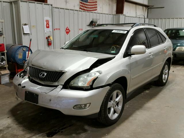 JTJGA31U940025805 - 2004 LEXUS RX 330 SILVER photo 2