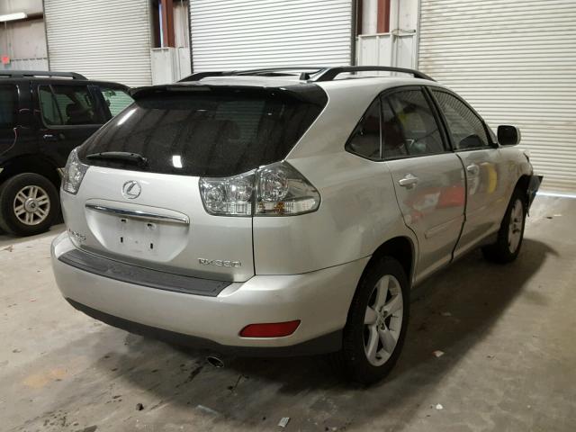 JTJGA31U940025805 - 2004 LEXUS RX 330 SILVER photo 4