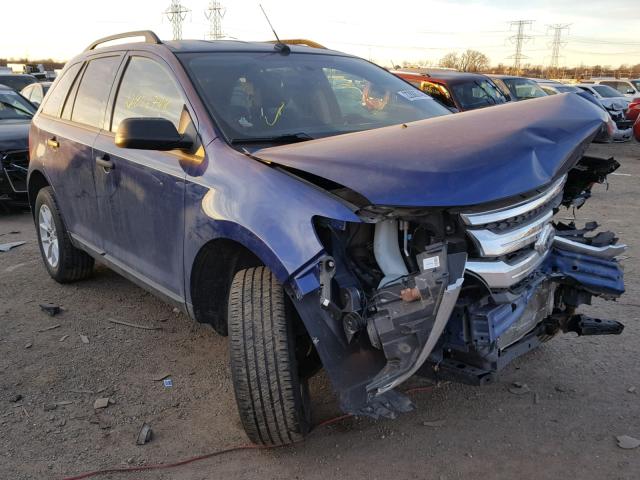 2FMDK3GC7DBB42441 - 2013 FORD EDGE SE BLUE photo 1