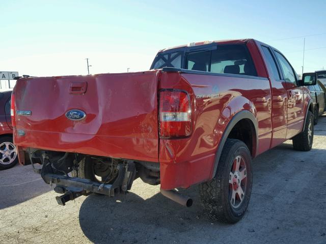 1FTPX14V78FC33467 - 2008 FORD F150 RED photo 4