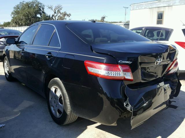 4T4BF3EK1AR026461 - 2010 TOYOTA CAMRY BASE BLACK photo 3