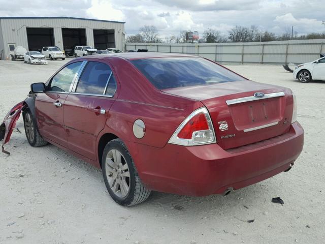 3FAHP08137R124131 - 2007 FORD FUSION SEL MAROON photo 3