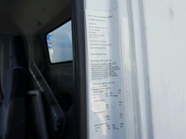 JL6BBE1S18K013136 - 2008 MITSUBISHI FUSO TRUCK OF FE 84D WHITE photo 10