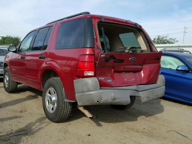 1FMDU72E72ZC48828 - 2002 FORD EXPLORER X RED photo 3