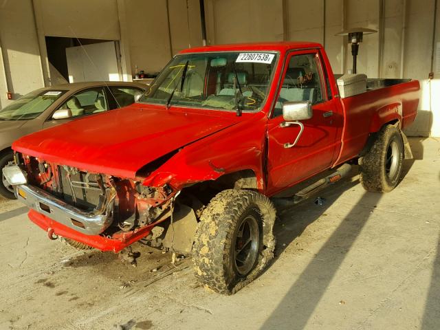 JT4RN64P4J5089904 - 1988 TOYOTA PICKUP RN6 RED photo 2