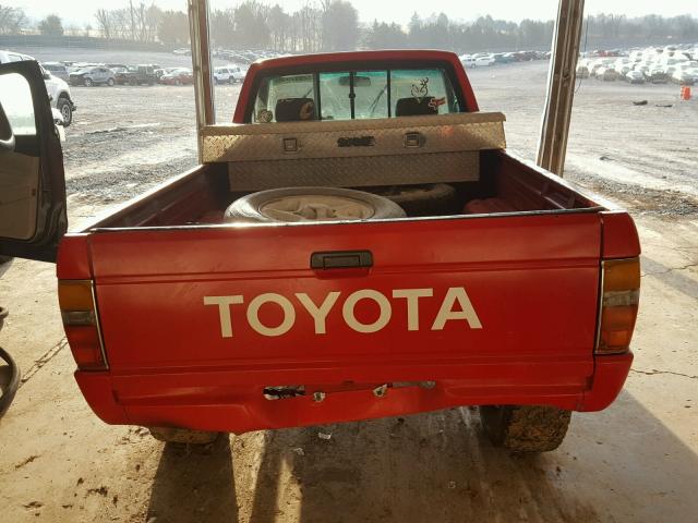 JT4RN64P4J5089904 - 1988 TOYOTA PICKUP RN6 RED photo 6