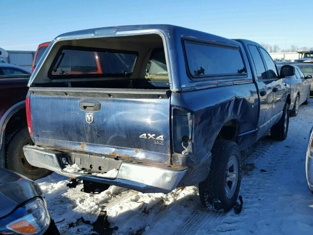 1D7HU18N56S546793 - 2006 DODGE RAM 1500 S BLUE photo 4