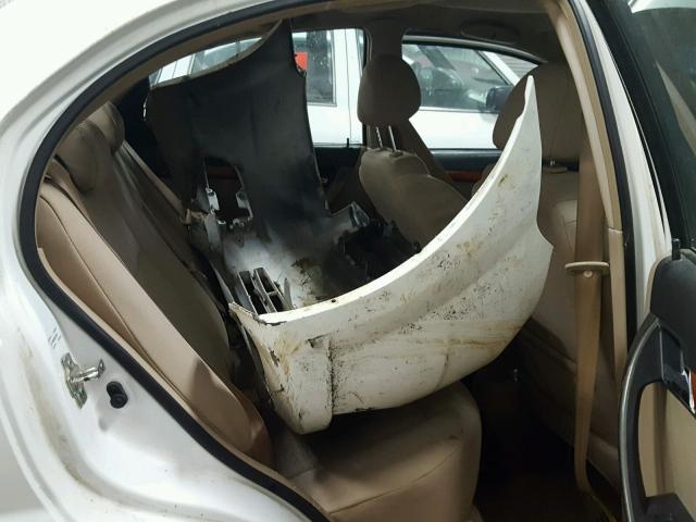 KL1TD56638B137970 - 2008 CHEVROLET AVEO BASE WHITE photo 6