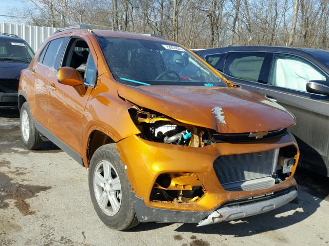 3GNCJPSB6HL162190 - 2017 CHEVROLET TRAX 1LT ORANGE photo 1