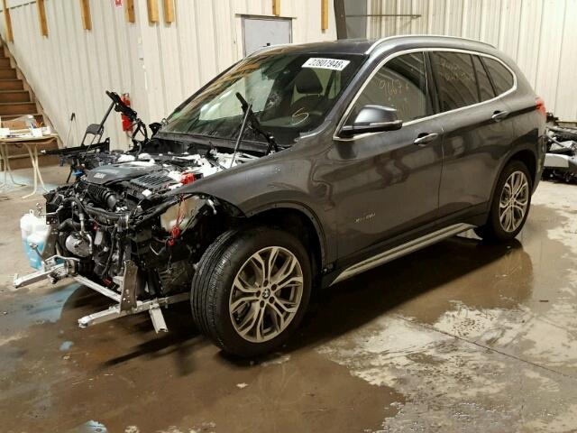 WBXHT3C31H5F76234 - 2017 BMW X1 XDRIVE2 GRAY photo 2