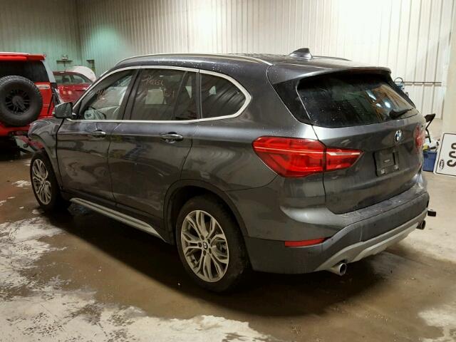 WBXHT3C31H5F76234 - 2017 BMW X1 XDRIVE2 GRAY photo 3