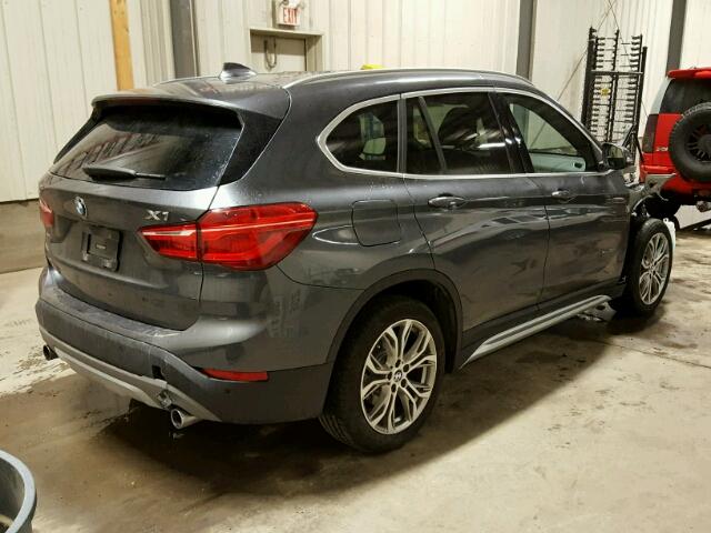 WBXHT3C31H5F76234 - 2017 BMW X1 XDRIVE2 GRAY photo 4