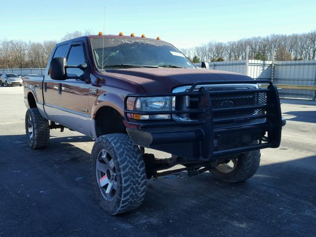 1FTNW21P94ED98412 - 2004 FORD F250 SUPER MAROON photo 1