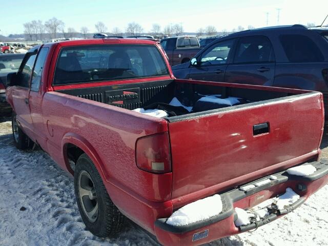1GCCS19H938138972 - 2003 CHEVROLET S TRUCK S1 RED photo 3
