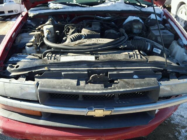 1GCCS19H938138972 - 2003 CHEVROLET S TRUCK S1 RED photo 7