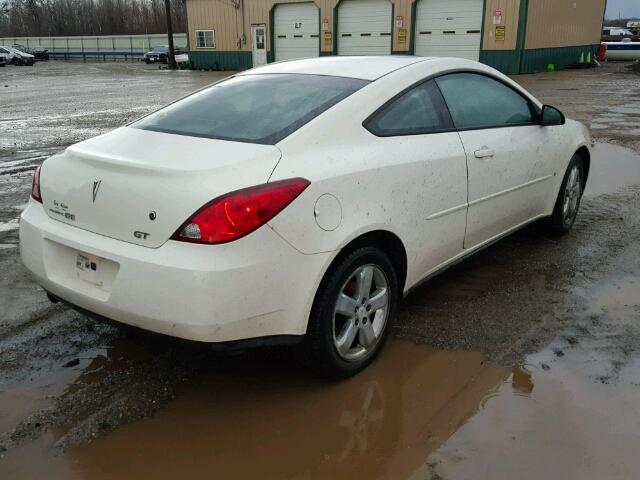 1G2ZH158664193412 - 2006 PONTIAC G6 GT WHITE photo 4