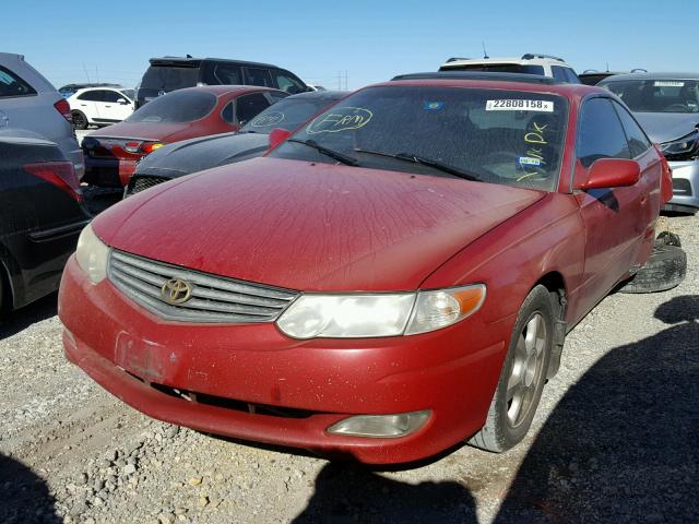 2T1CF28P72C586651 - 2002 TOYOTA CAMRY SOLA RED photo 2