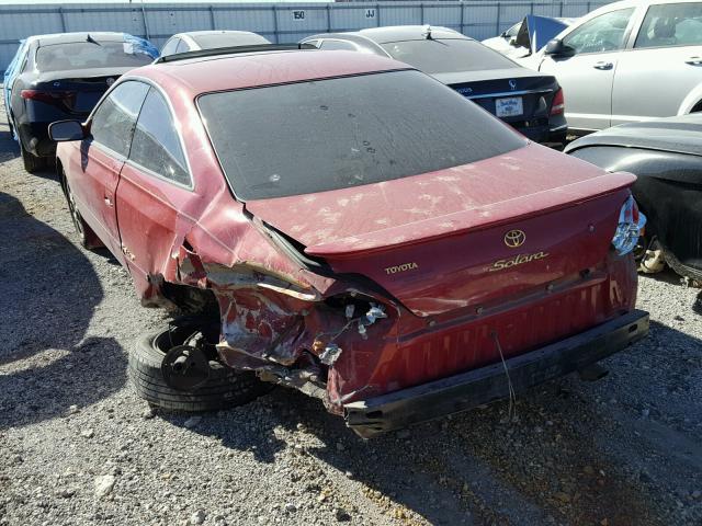 2T1CF28P72C586651 - 2002 TOYOTA CAMRY SOLA RED photo 3