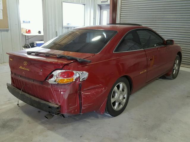 2T1CF28P72C586651 - 2002 TOYOTA CAMRY SOLA RED photo 4